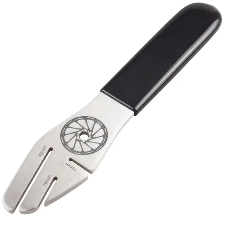 Bicycle tool Disc brake rotor alignment adjustment tool Flattening correction wrench Stainless steel bicycle brake repair tool