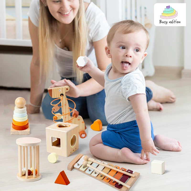 Musikinstrument-Spielzeugset, 3–6 Montessori-Geschenk für frühes Lernen, pädagogische Werkzeuge aus Holz für Kindergartenmusik, perfekt als Gi