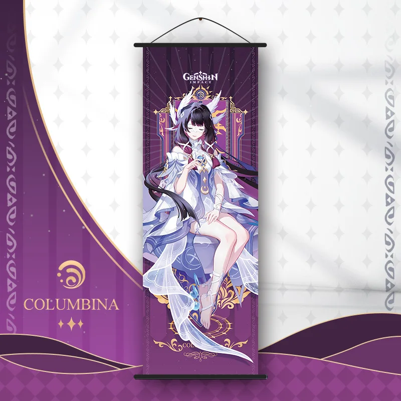 Fashion Game Figures Poster Hangin Scroll Nefer Sandrone Lauma Kyryll Chudomirovich Flins Columbina birthday gift