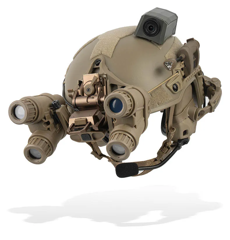 Tactical Thickened Helmet with NVG Mount Base ARC Rail Adjustable Suspension and Soft Padded Lining Outdoor Combat Gear