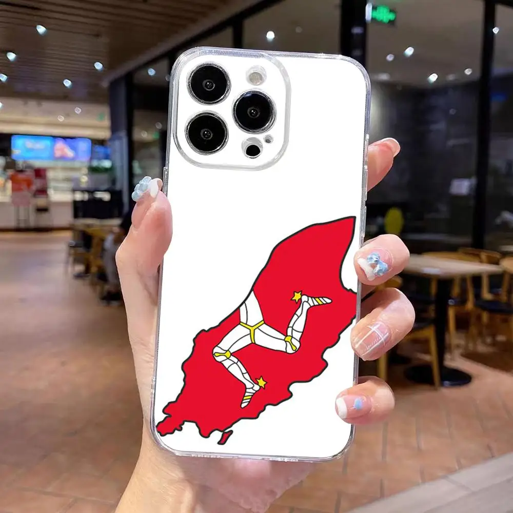 T-TT Isle Of Man Phone Case For IPhone 17 Air 16 15 14 13 12 Pro Max Plus Clear Shockpoof Transparent Cover