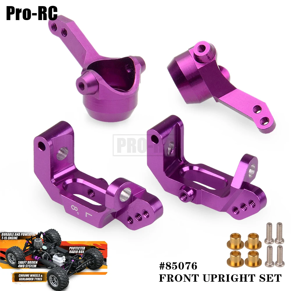 2Pcs #85076 Aluminum Front Steering Knuckle Arm C-Hub Upright Set for HPI Nitro RS4 3 III / MT2 G3.0 18SS+ KIT