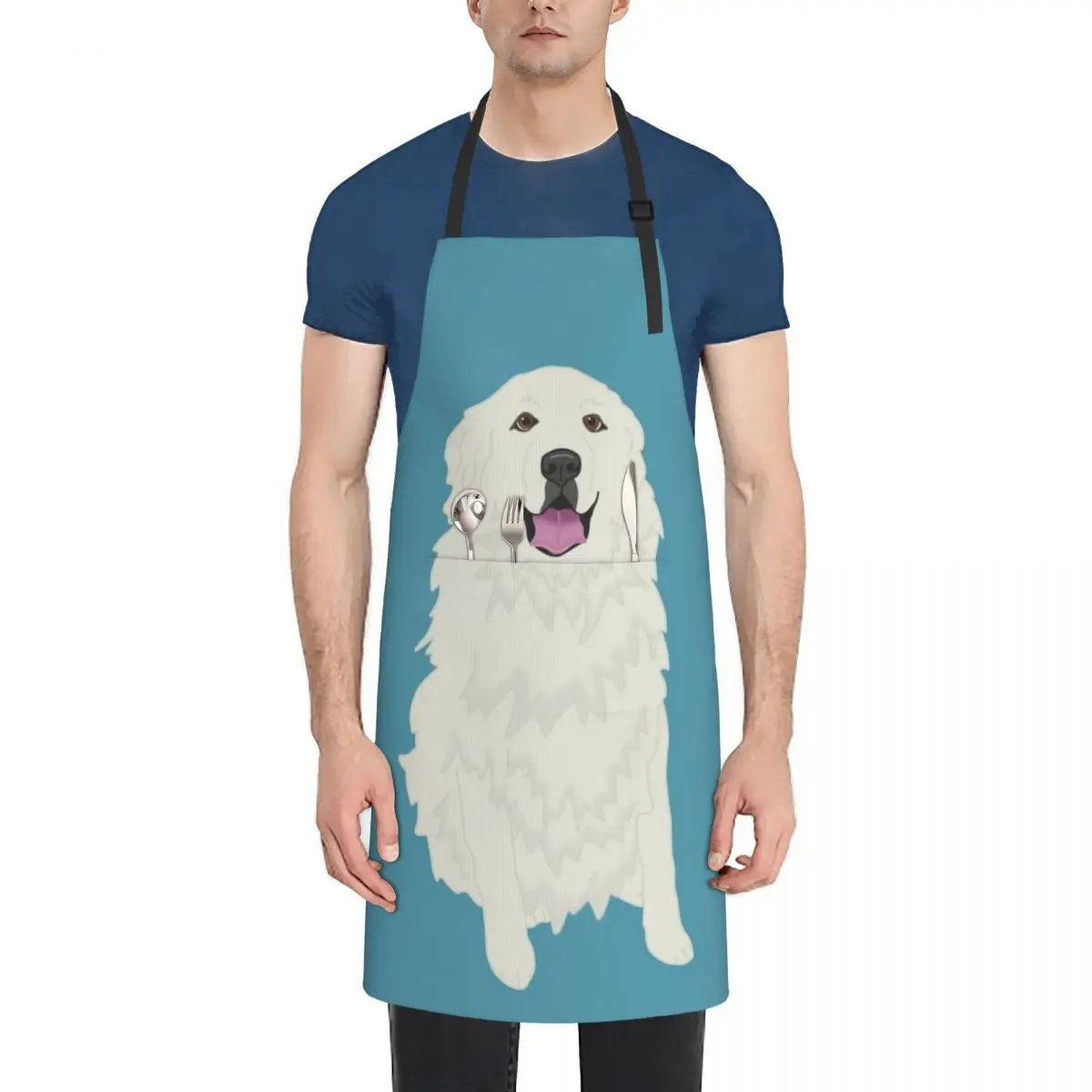 

Great Pyrenees Pattern Apron Kitchen Things barber men For Woman waiter Apron