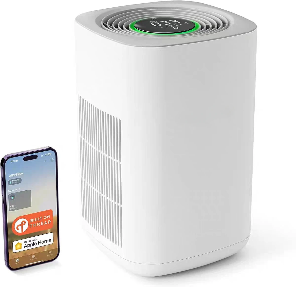 Air Purifier for Home Bedroom Large Room , Air Filters Up to 99.97% PM2.5 Display Smart Air Cleaner Works with HomeKit