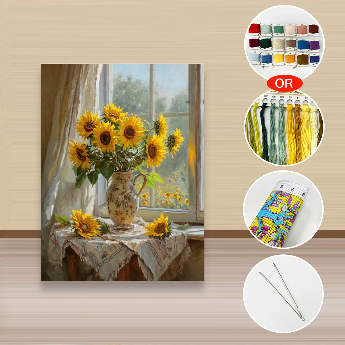 1 Stück 30x40cm/11,8x15,7 Zoll, 11Ct/14Ct Kreuzstich-Set, DIY Valentinstagsgeschenk, Stickerei-Set für Festivals, Stadt – Detail 4