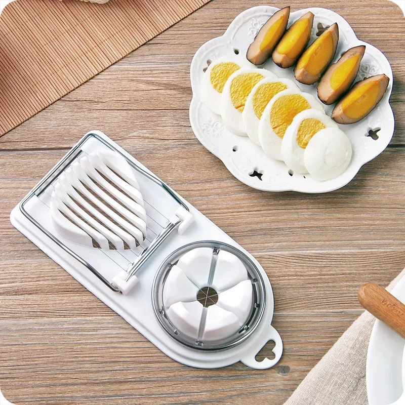 Egg Slicer for Household Use, Multifunctional, Two In One, All Egg Slicer, Flower Shaped, Half Cut, Practical and Easy To Use