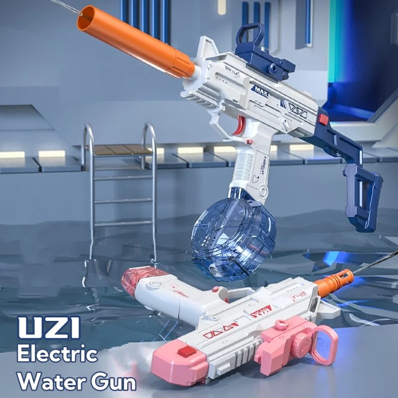 Uzi Long Sword Water Gun Drum Edition Summer Water Play Children's Toys Water Amusement Park Adults Fighting Water Wars New