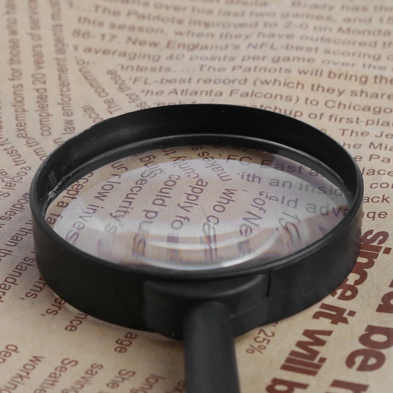 Magnifier 60mm Hand Held 5X Loupe Reading Glass Lens