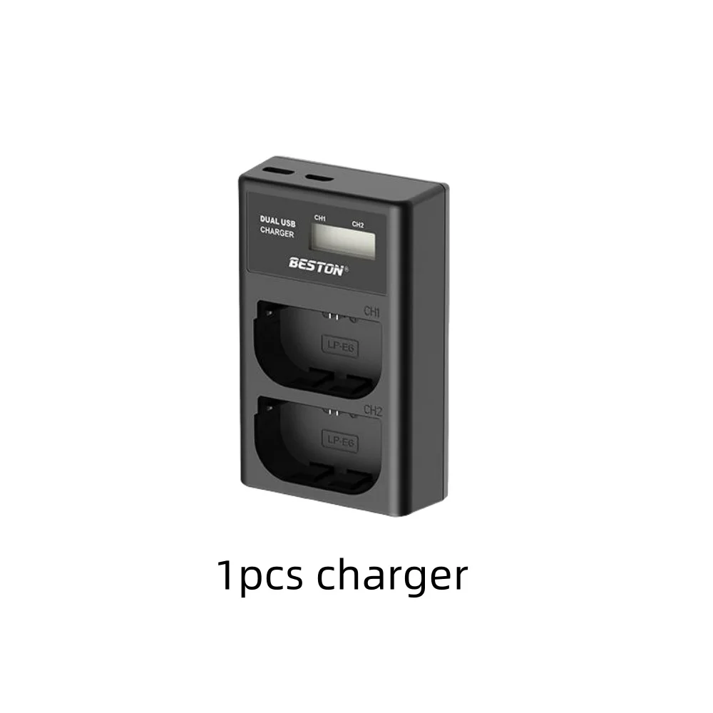 Cargador dual LP-E6 Canon para EOS 5D Mark III, 6D, 7D, 70D, 80D - imagen 4