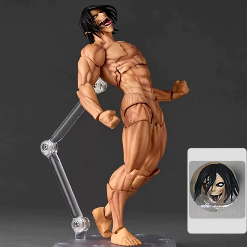 Kaiyodo Armored Titan Figuren Revoltech FANTASTISCHES YAMAGUCHI Angriff auf Titan Eren Jaeger Anime Actionfiguren Ko Modell Spielzeug Geschenk – Detail 6