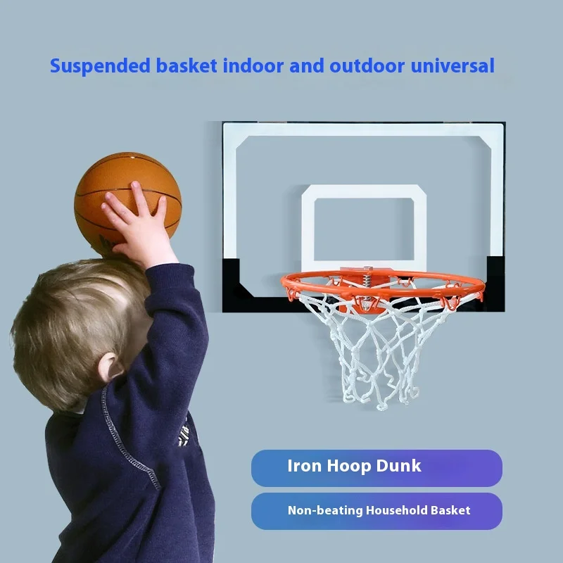 

Custom Home Office Adjustable Hanging Wall Mount Portable Mini Basketball Hoop Set for Door