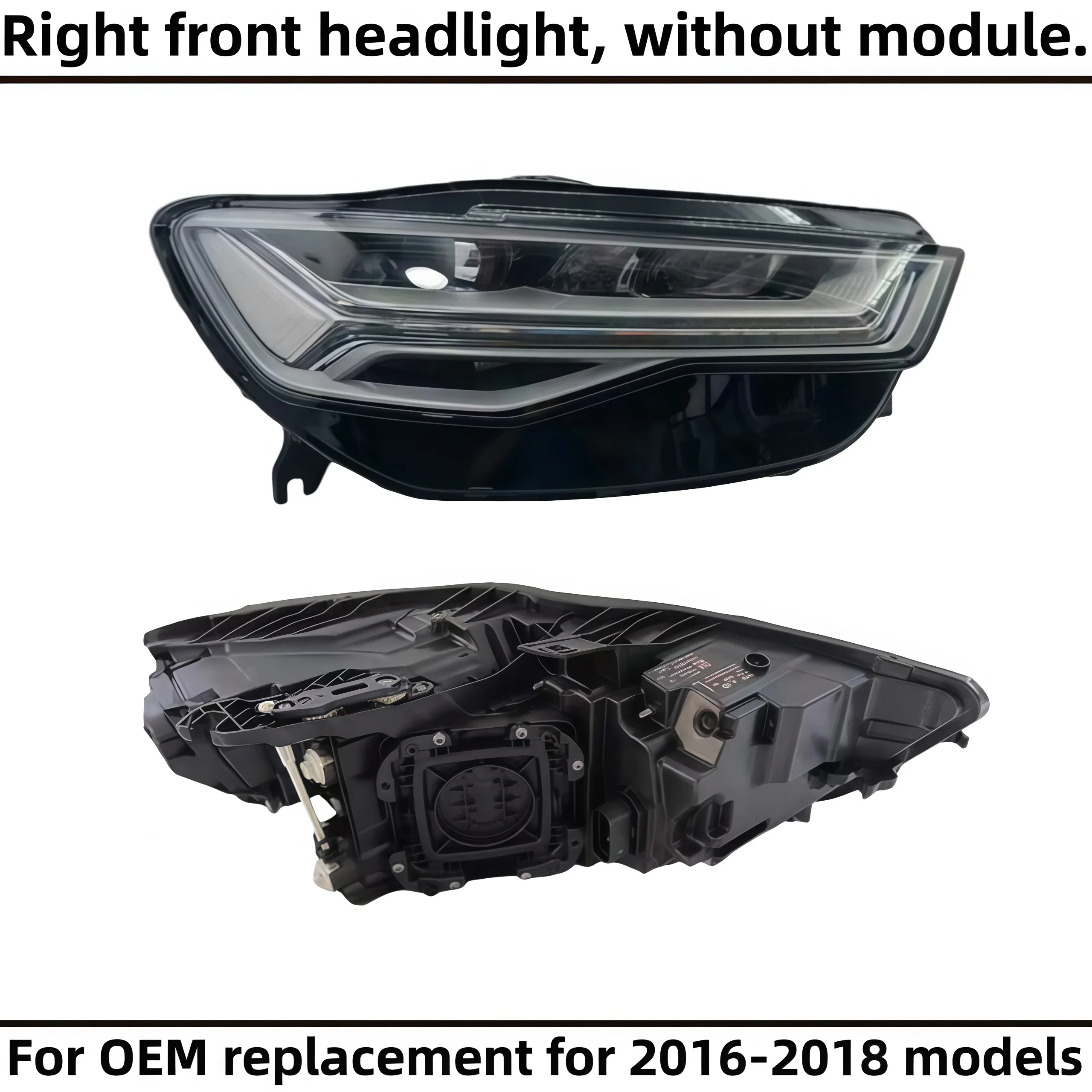 Voor Audi 2012-2018 modellen A6, S6, C7Avant Allroad, originele LED-dagrijverlichting en koplampmontage. Plug and play.