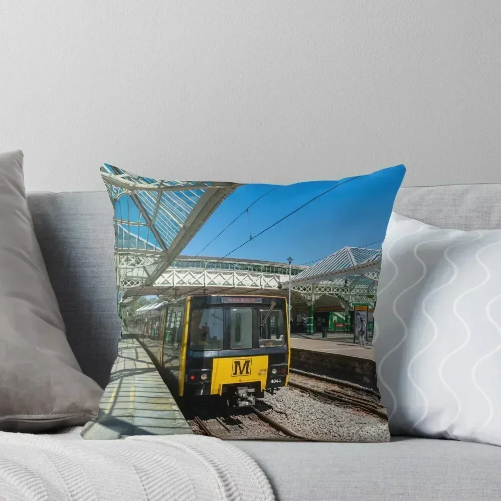 Tynemouth Metro Train Throw Pillow Pillow Covers Decorative Luxury Cushion Cover Custom Cushion Photo Throw Pillow Covers