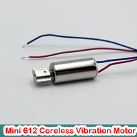 6mm 612 Electric DC Mini Vibrator Motor DC 3V 3.7V VR Massager Motor Toothbrush Motor Waterproof Vibration Motor Coreless Motor