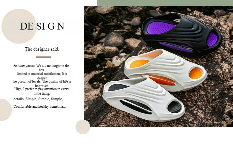 "New Unisex Sport Slides - Thick Sole Anti-Slip Motorcycle Sandals for Men/Women, Beach Basketball Outdoor Summer Footwear