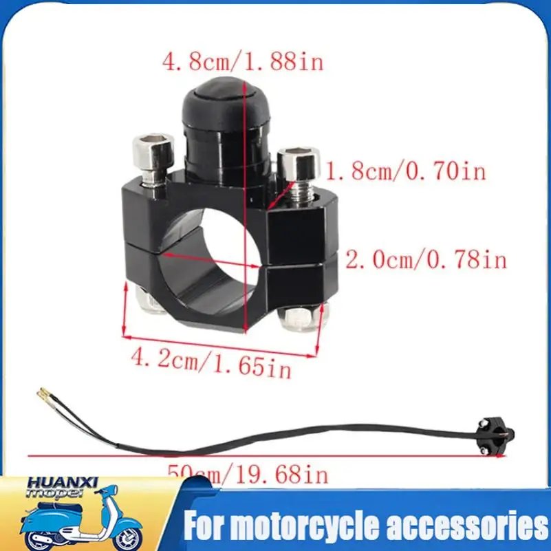 CNC Universal Motorcycle Engine Stop Start Kill Switch Momentary Push Button Switch For CRF250 CRF450