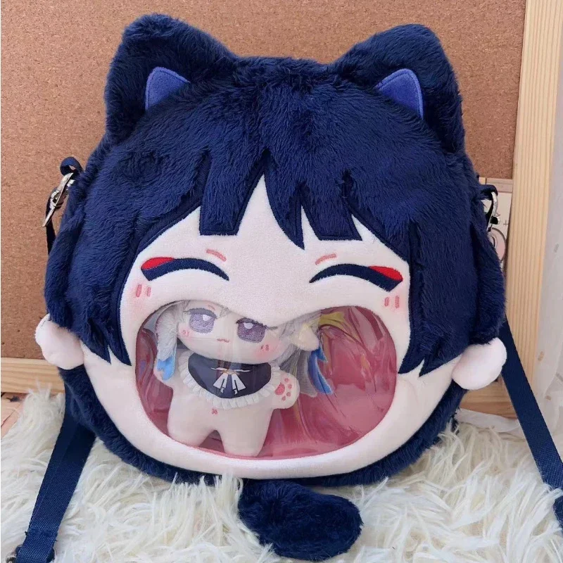 Anime Game Genshin Impact Tighnari Wanderer Kawaii Cosplay Lolita Girls Itbag Plush Stuffed Funny Shoulder Wallet Decor Gift Bag