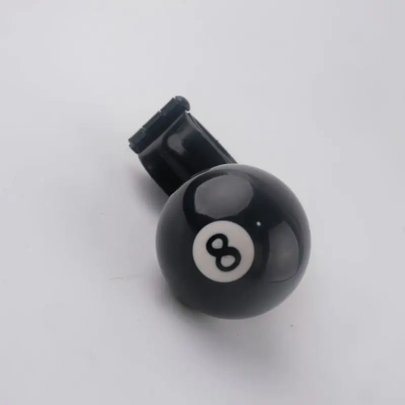 Preto no 8 impulsionador de volante em forma de bilhar, impulsionador de volante de carro, assistente de carro criativo personalizado