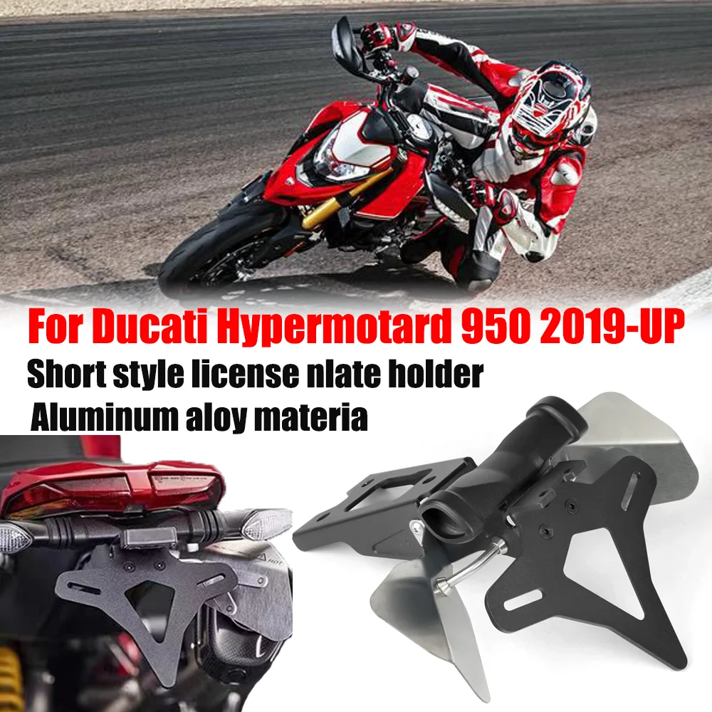 Soporte para matrícula de motocicleta, accesorio para Ducati Hypermotard 950, 2019-UP