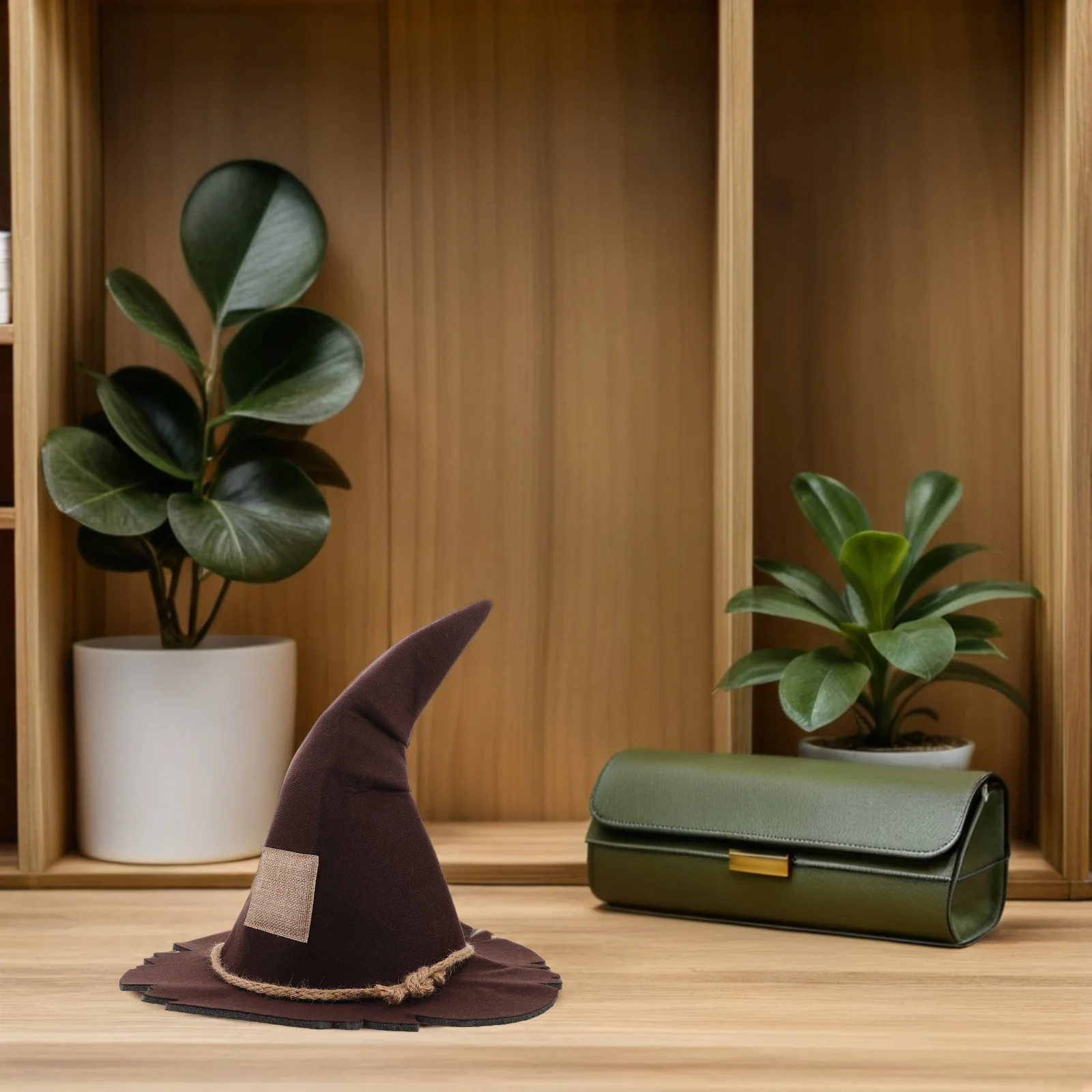 هالوين الفزاعة قبعة الساحرة قماش غير منسوج وأشار لينة تأثيري حلي اكسسوارات خمر ديكور الحفلات الاطفال الفزاعة قبعة