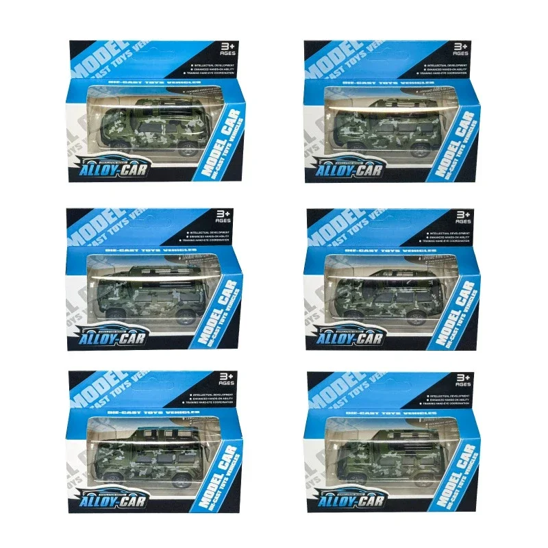 1:60 Die-cast Alloy Sports Car Simulation Model Camouflage Off-road Vehicle Children's Toys Ornaments Gift Collection