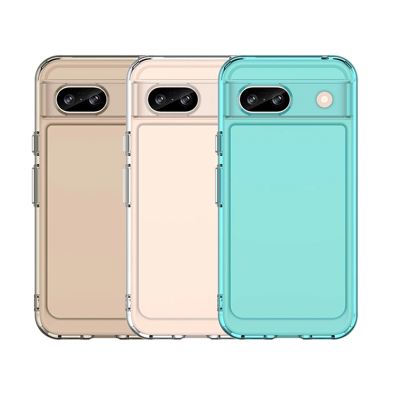 For Google Pixel 8A Case on Transparent Space Shell Shockproof Soft Silicone Cover for Google Pixel 9 8 Pro 8A Clear Caque