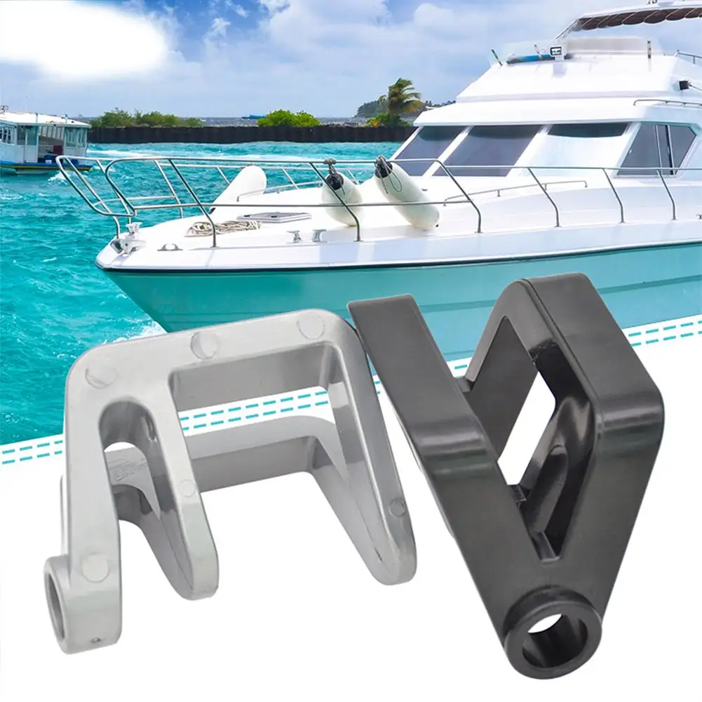 

4PCS Boat Bumper Clips Hangers Adjusters Cleats Pontoon Fender Clips Boat Fender Clips For Docking 1 / 1.25 In Square Tube