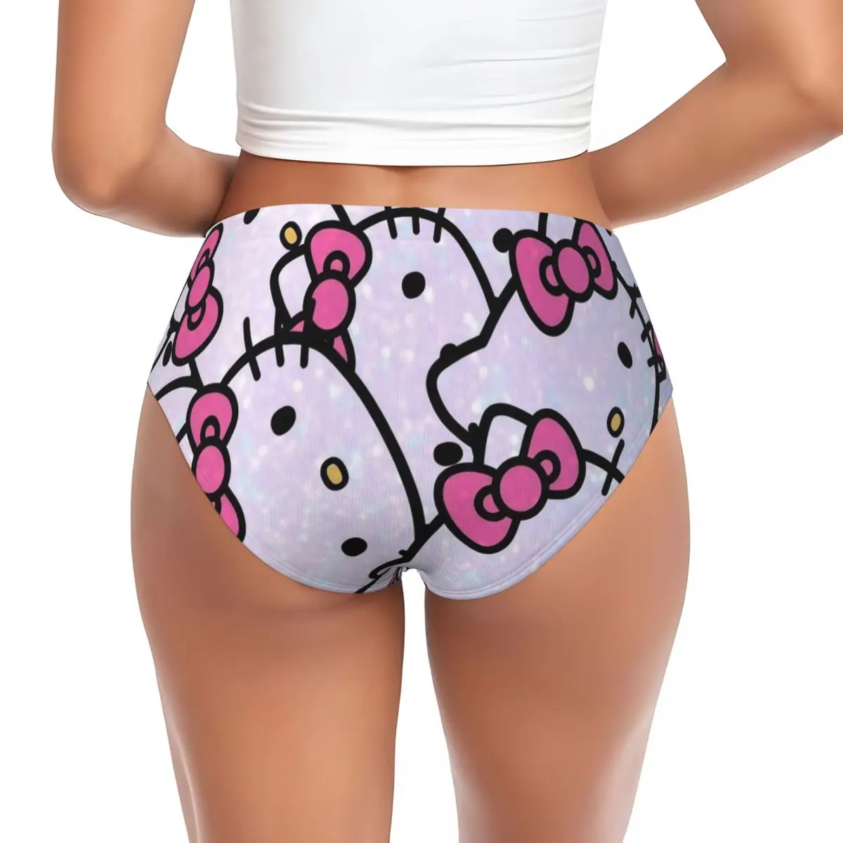 مضحك مرحبا كيتي الكرتون سراويل ملخصات النساء الملابس الداخلية البوليستر الملابس الداخلية للإناث