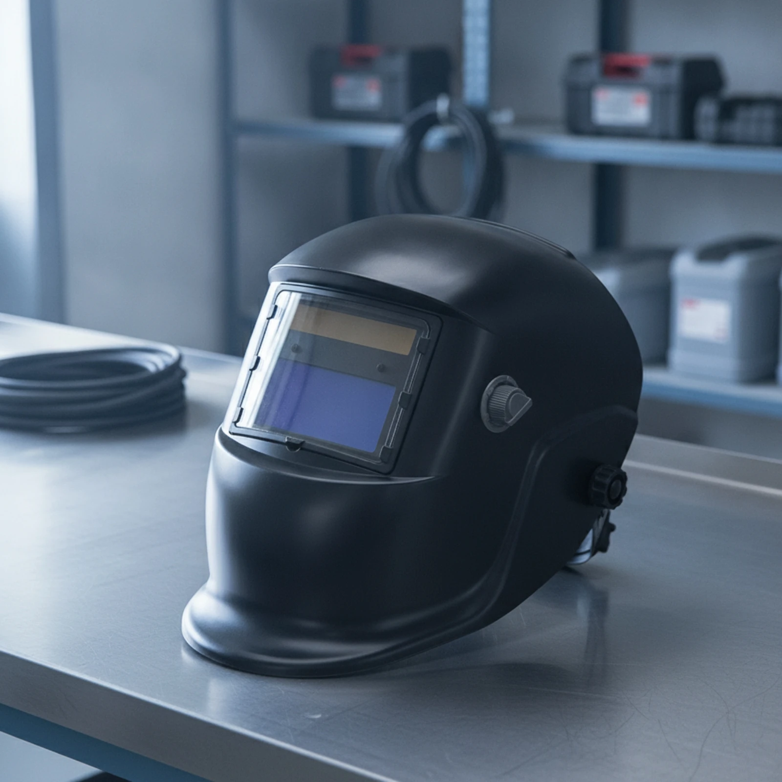 Head-mounted Welding Helmet Auto Darkening Solar Powered Shield with Optical Clarity for Daily Projects