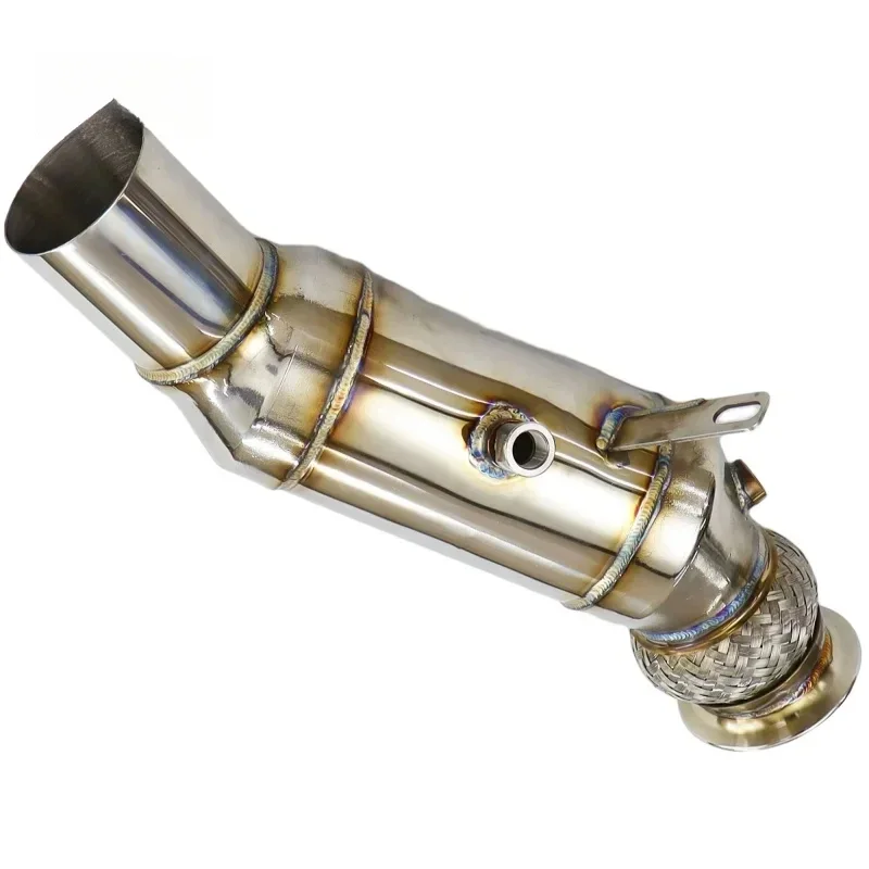 Catless Exhaust Downpipe para BWM 535/640/740/5GT/X5/X6/N55 2011-2017, sistema de exaustão em aço inoxidável, alta qualidade