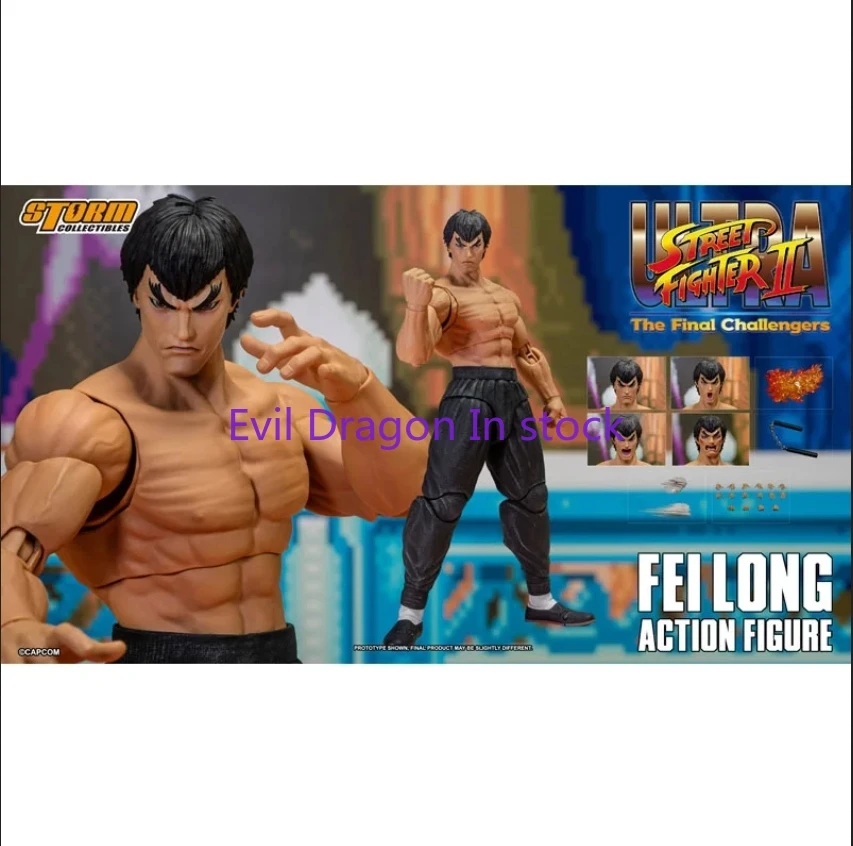 100% Original Storm Toys Ultra Street Fighter II The Final Challengers Fei Long Anime Action Collection Figures Toys In Stock