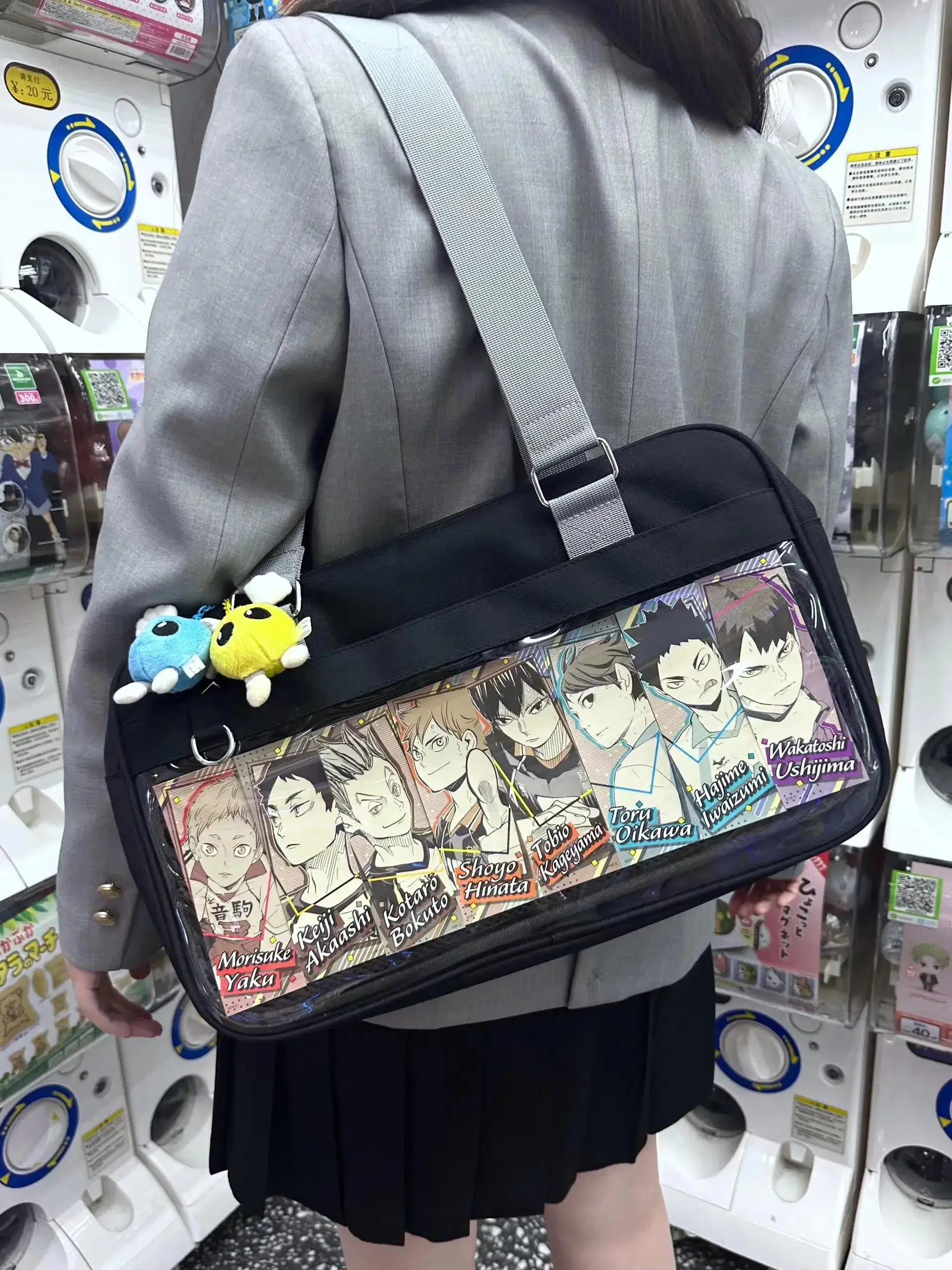 

New Girls Ulzzang Cute ItaBag High Quality PU Large Capacity Exquisite Crossbody Bag Anime JK Uniform Shoulder Ita Bag