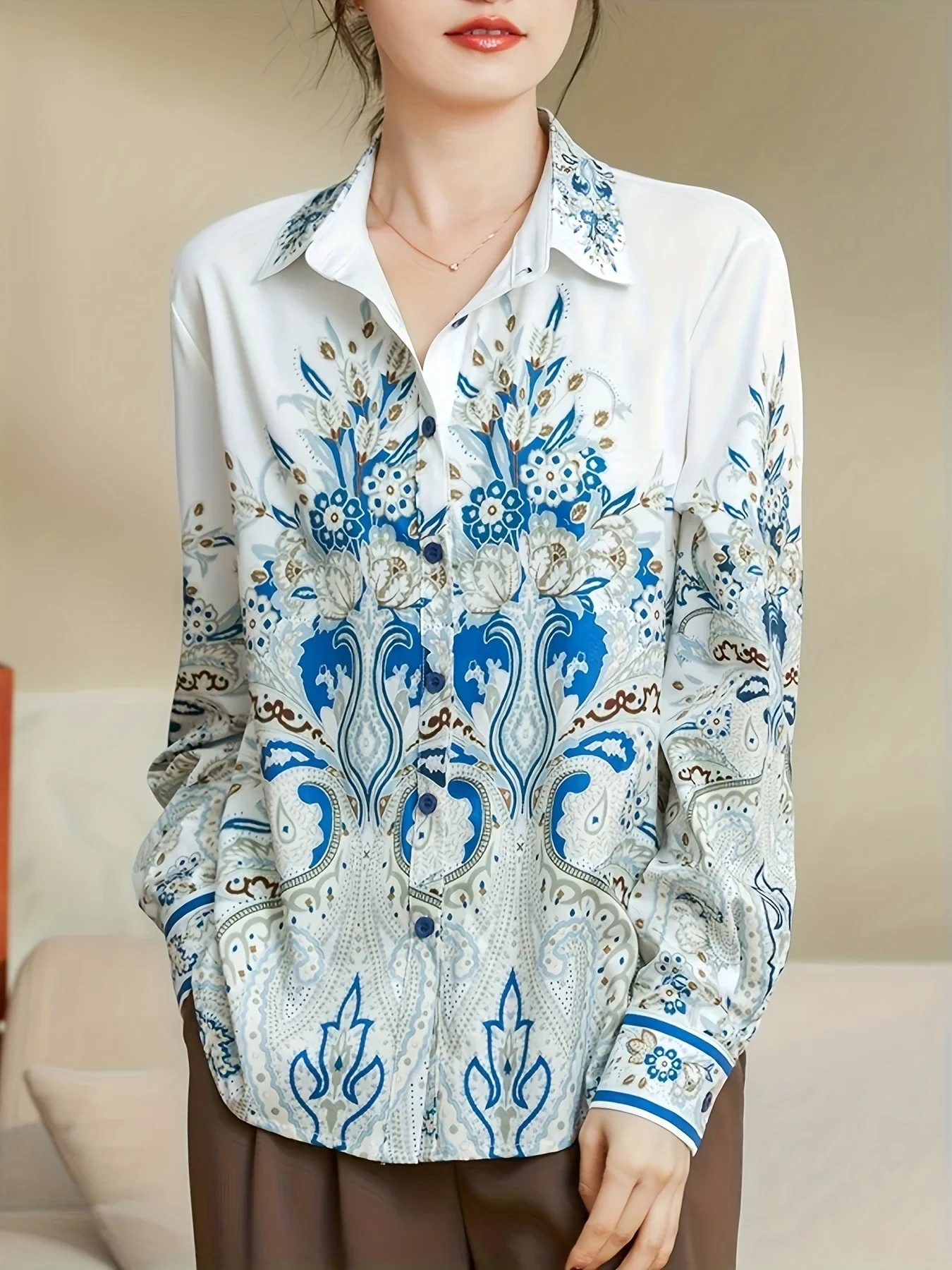 

Fashion Women Blouses New Elegant Ladies Shirts Tops Blusas Mujer