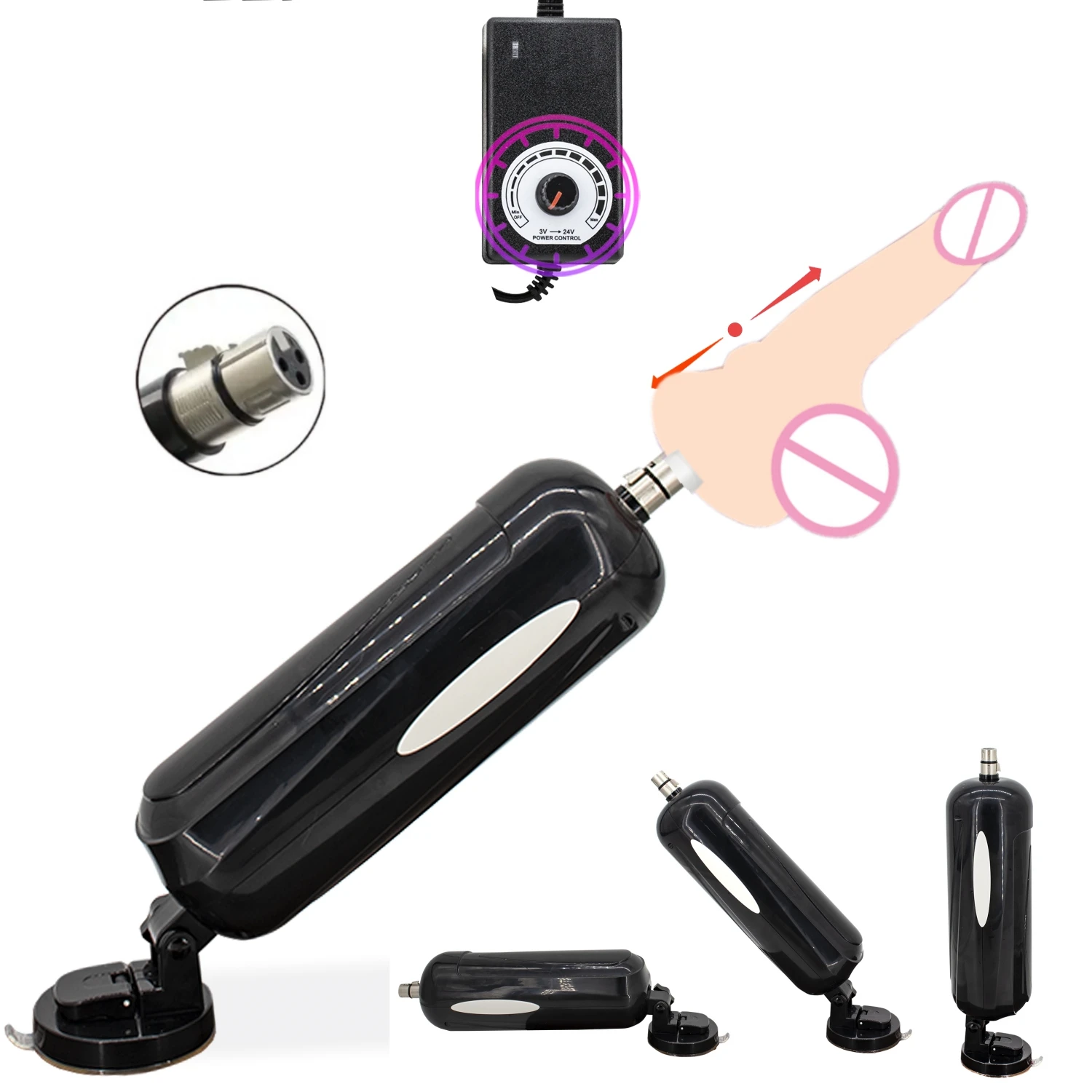 FREDORCH Mini Thrusting Dildo Vibrator for Women with Suction Cup Hand-Free G-Spot Clitoral Anal Stimulation Adult Sex Toy 18+