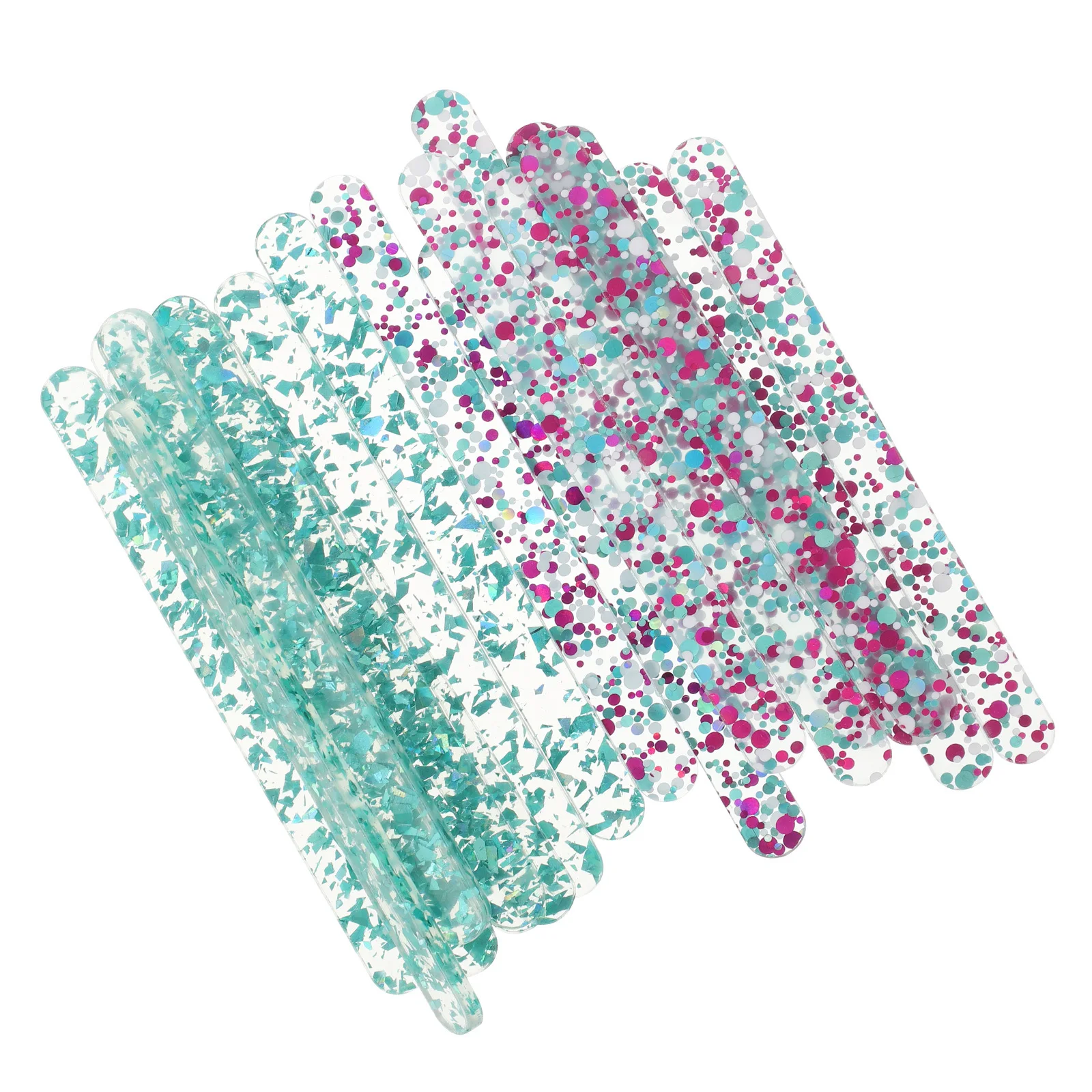 

20Pcs Acrylic Ice Cream Sticks Colorful Safe DIY Popsicles Making Sticks for Creative Craft Projects DIY Stick