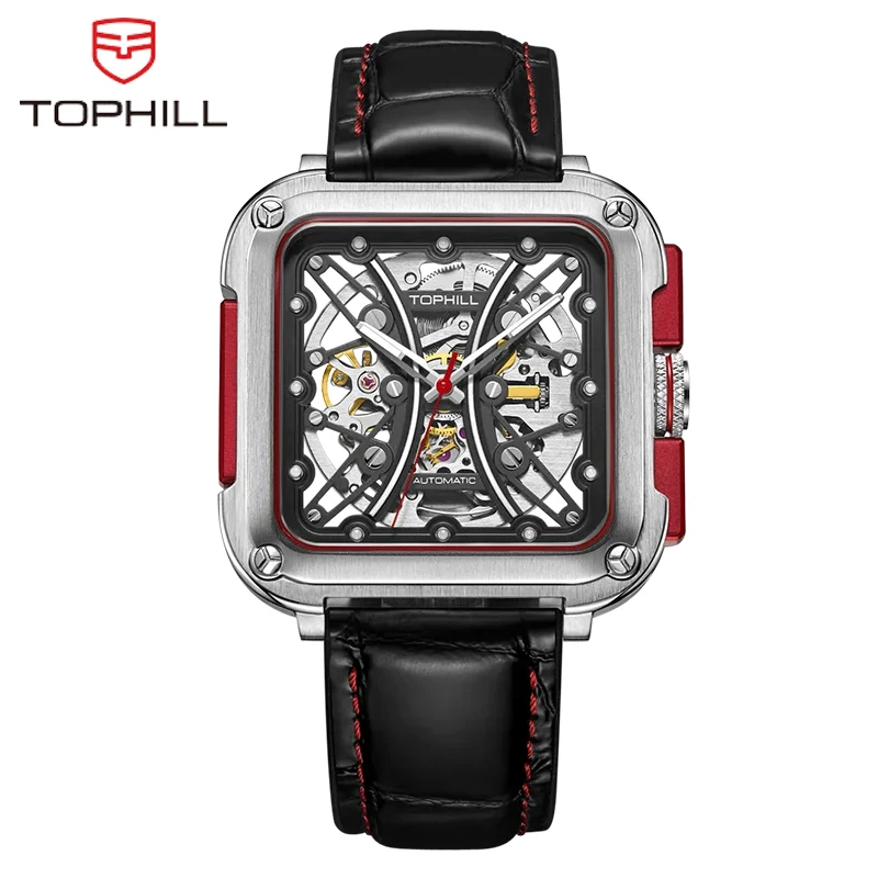 

TOPHILL Hollow Men Wristwatch Automatic Mechanical Watches For Men Super Luminous Automatic Movement Sapphire Waterproof TUT002