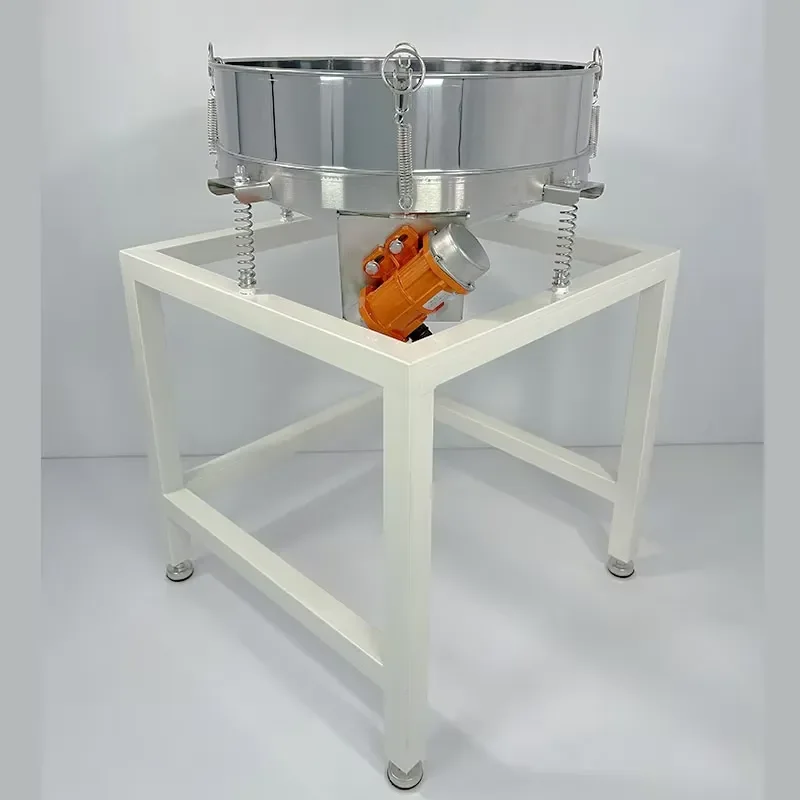Small Electric Plastic Powder Separation Equipment with Vibrating Screen Core Motor for Herb Soy Milk Flour Impurity