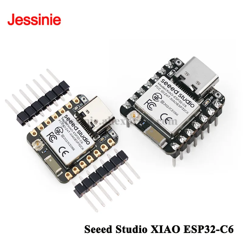 10pcs/1pc ESP32 Seeed Studio XIAO ESP32C6 WiFi 6+Bluetooth-compatible Ble 5 Support Zigbee Matter Wireless Development Board