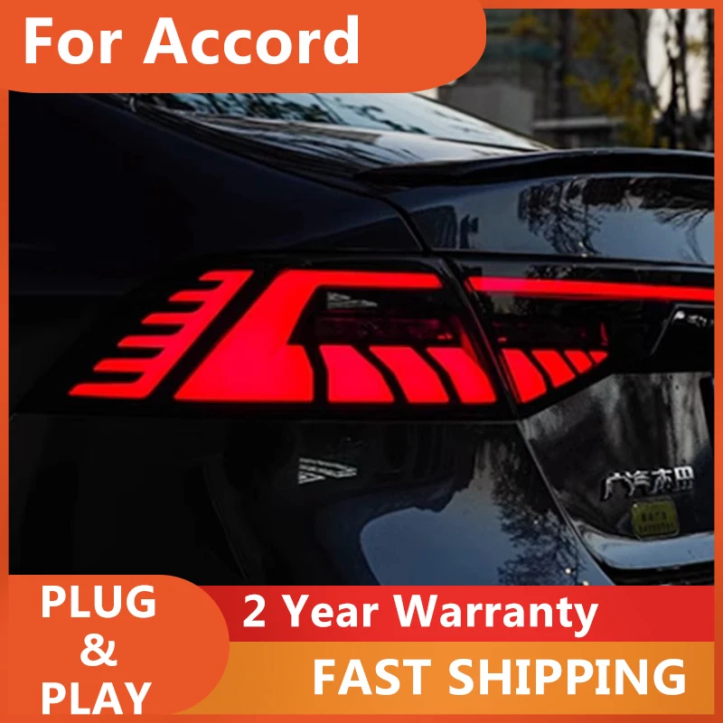 

Car Accessories for Honda Accord Rear Light 2023-2024 Accord 11th Tail Light Accord X Rear DRL Fog Brake Reversing Turn Signal