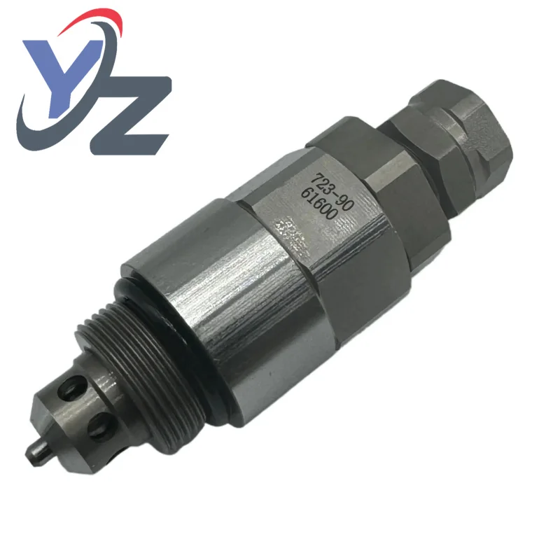 

723-90-61600 Excavator Overflow Valve PC160LC-7 PC160LC-8 PC200-7 PC200-8 PC200LC-8 P Main Relief Valve for Komatsu 7239061600