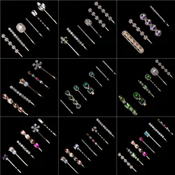Upscale Luxurious Crystal Zircon Hair Clip Temperament Elegant Wild Hair Pins Leisure Prom Street Beat Personality Retro Hair