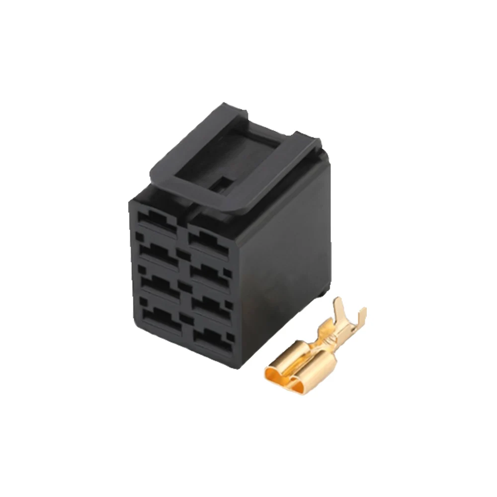 5 sets of automotive connectors, applicable for rocker switch excavator plugs, domestic model DJ7086-6.3-21 / PP0320002 8P