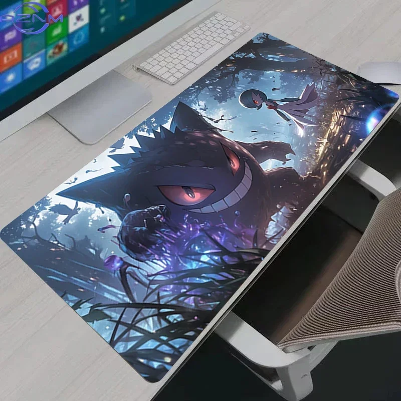 P-Pokemon Anime Large Extended Mouse Pad Non Slip Rubber Desk Mat  Keyboard Pad Gaming Table Cover Laptop Desktop Decor For