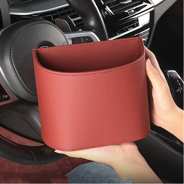 Suitable for 2026 Audi E5 car trash can car hanging storage box car door milk tea cup holder