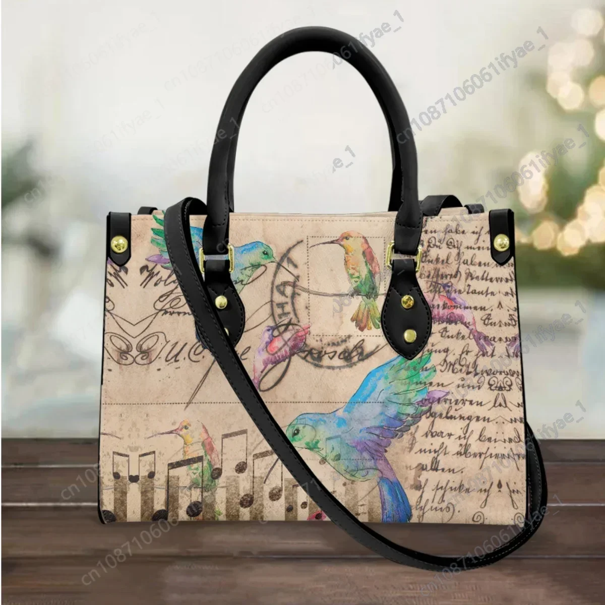 

Hummingbird with Music Design Fashion Women Handbags Woman Casual Totes Luxury Brand Designer Female Shoulder Bags Bolsa Femme