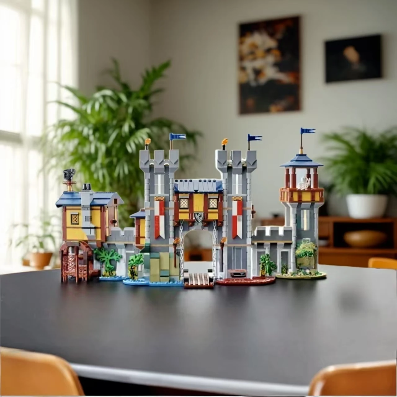 2025 جديد قلعة القرون الوسطى الهندسة المعمارية هدية عيد ميلاد مجموعة القلعة سلسلة متوافق مع 31120 اللبنات 1426 قطعة