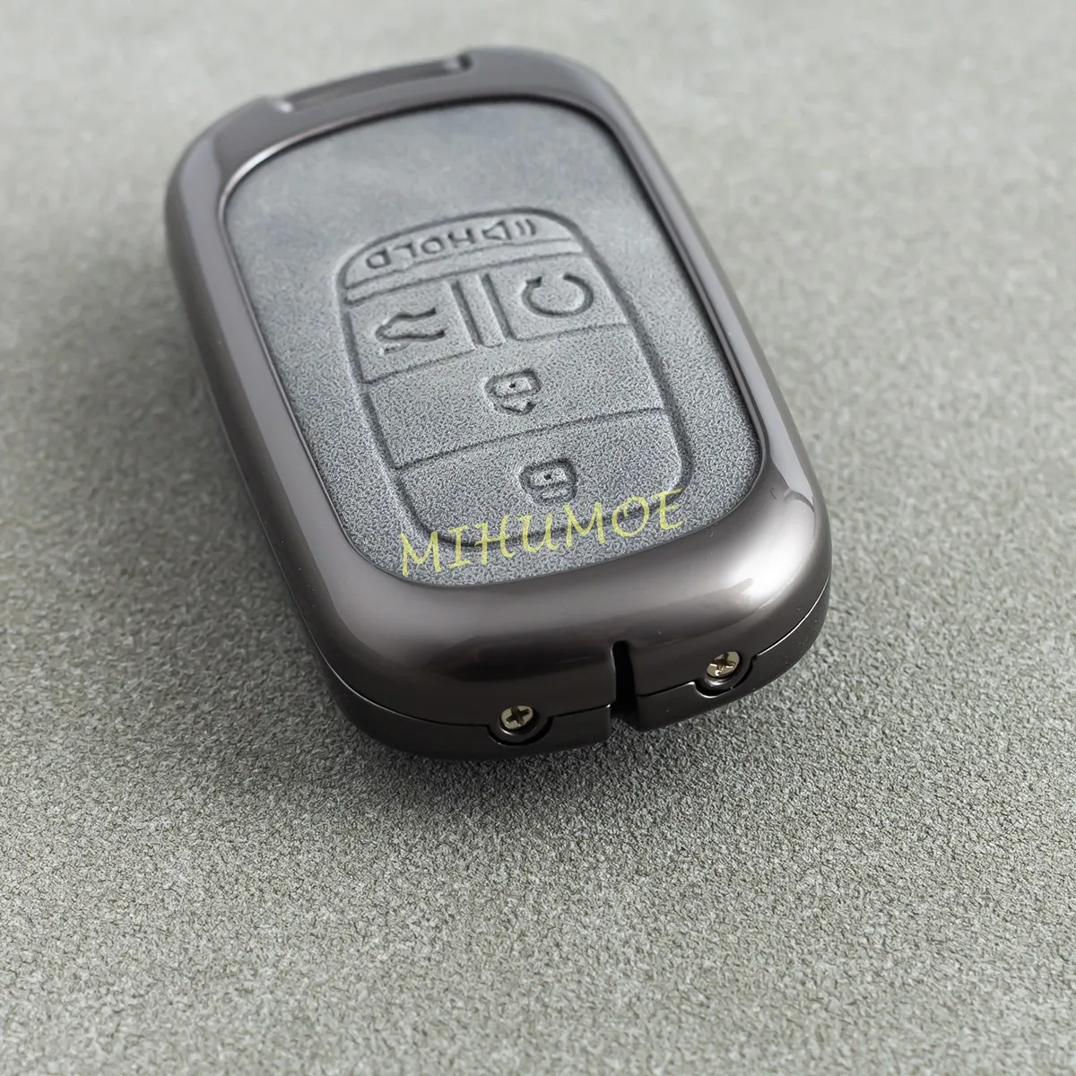 For Honda Civic Accord CRV HRV ZRV Pilot Vezel Odyssey Metal Leather Car Key Fob Case Cover Keychain CR-V HR-V ZR-V Accessories