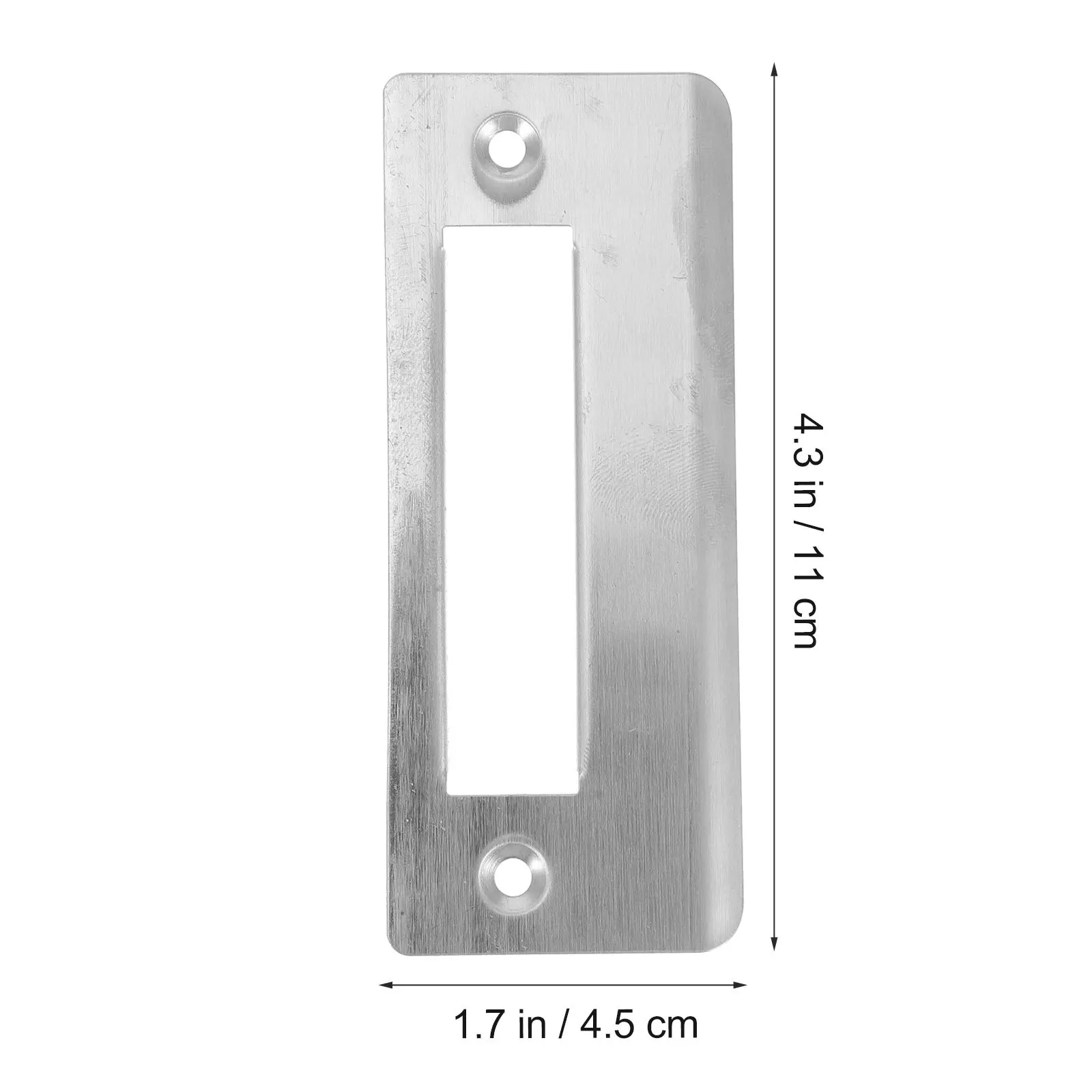 5 pçs placa de segurança da porta aço inoxidável greve reforço metal quadro reparação trava protetor fácil instalação