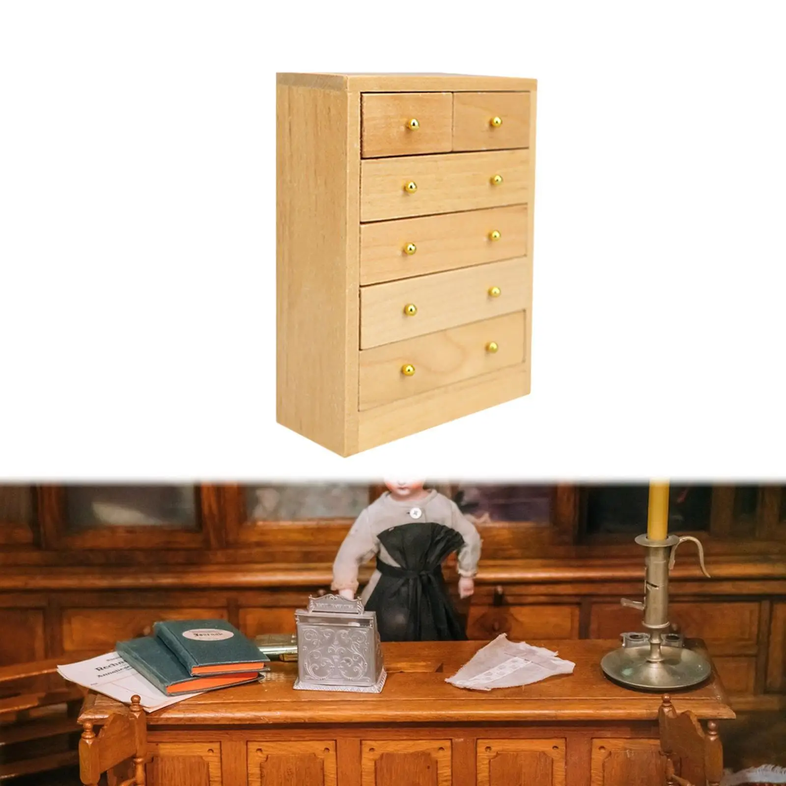 Armário organizador modelo artificial para quarto casa de bonecas sala de estar