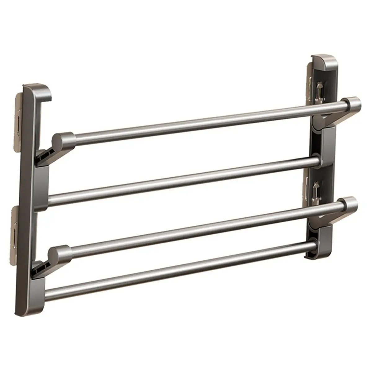 AT33 Foldable Wall Mounted Shoe Rack Shoe Drying Rack Organizer Multipurpose Towel Hanger for Kitchen RV Closet Door